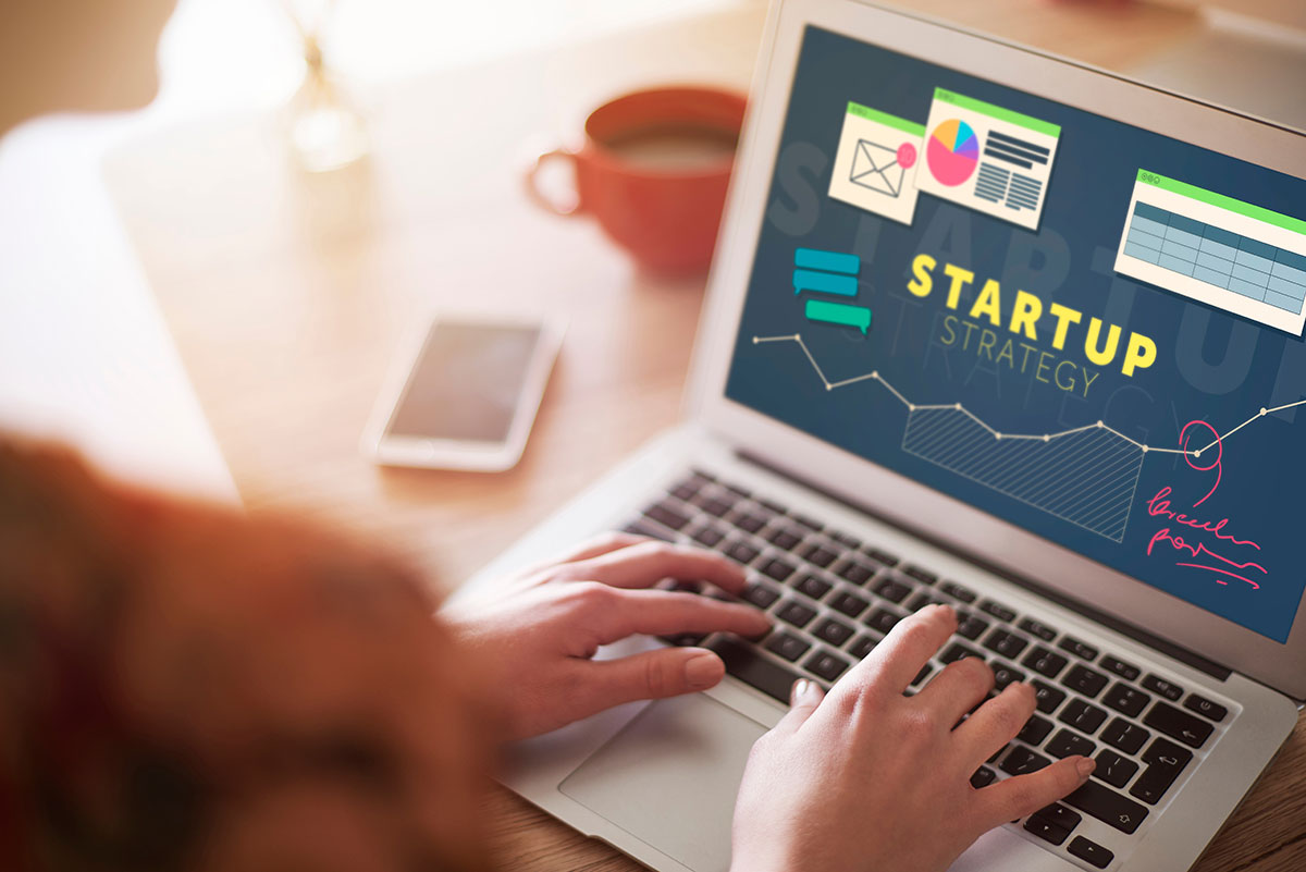 digital strategies on laptop